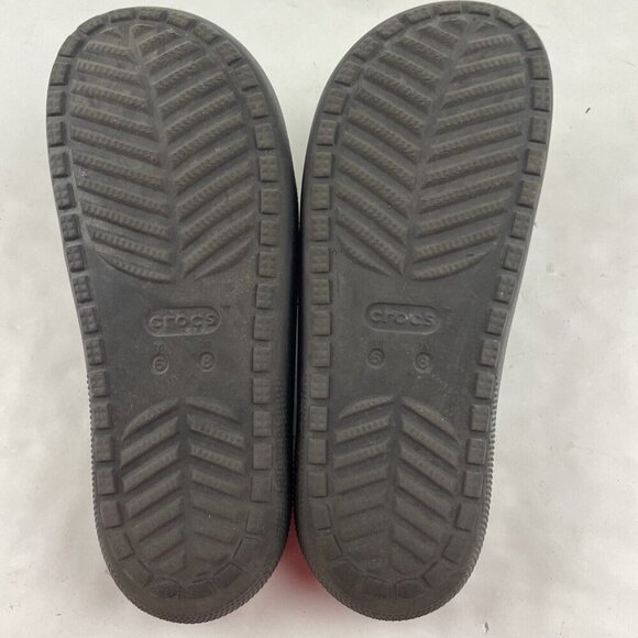 Crocs Classic Slide Sandals Unisex M6/W8 Slip On Open Toe Black Platform - Picture 5 of 10